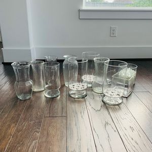 Flower vases - Varies Size & Shape 
Each $8